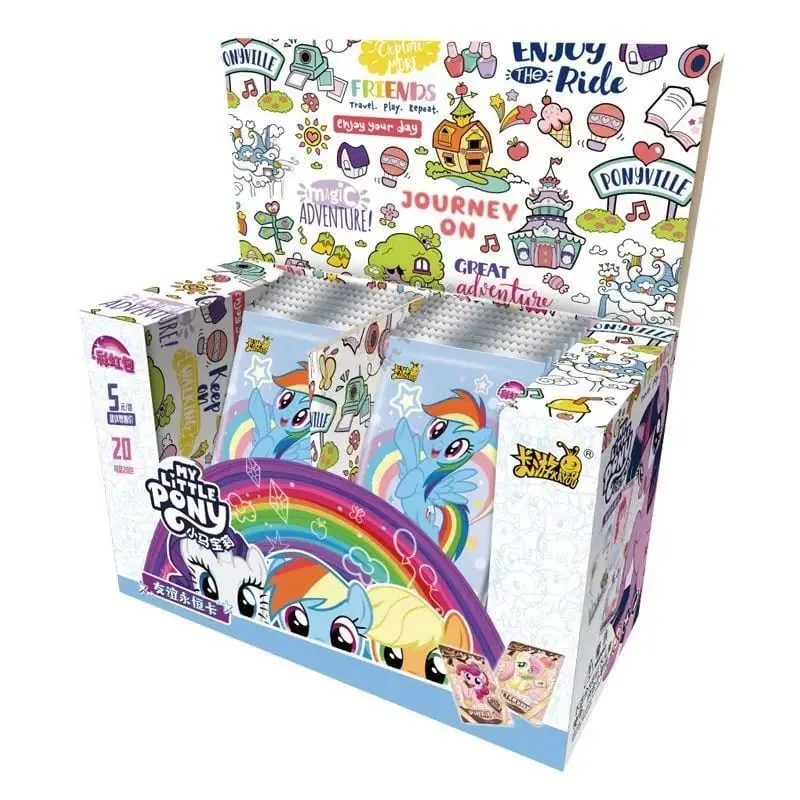 Echte My Little Pony-Karte, Regenbogen-Serie, Spielsammlungskarte, Cartoon-Kinderspielzeug, umgebendes Mädchen-Geschenk, Originalverpackung