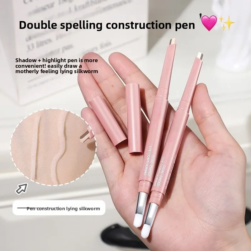 Dual-Tone Under-Eye Matte Highlighting Shadow Pencil Nude Beige Brown Brightening Cream Lying Silkworm Eyeliner Sal Pen