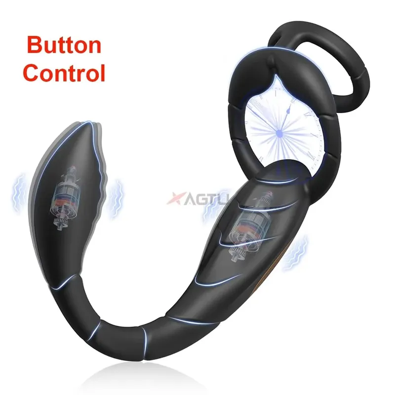 APP Control Butt Plug Cock Ring Vibrating Prostate Massager for Men Beginner Anal Vibrator Anal Plug for Gay Sex Toy for Men 18+