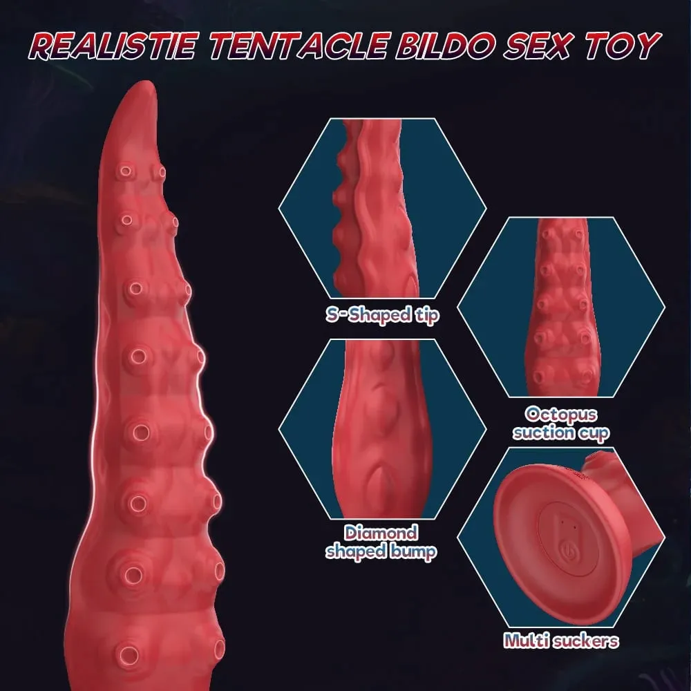 Animal Octopus Long Anal Plug Anal Vaginal Expansion Masturbator Female Orgasm Tentacle Dildo Sex Toys G-Spot Stimulation Penis — image 4