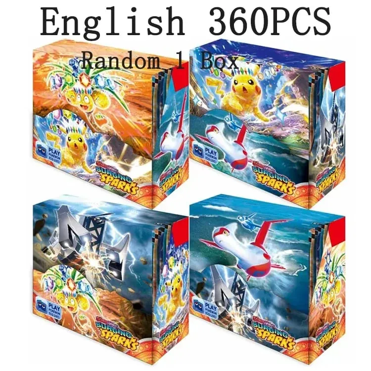Pokémon PRISMATIC EVOLUTIONS SURGING SPARKS SCARLET&VIOLE 151 Booster Display Box Pokemon Booster Cards Playing Cards