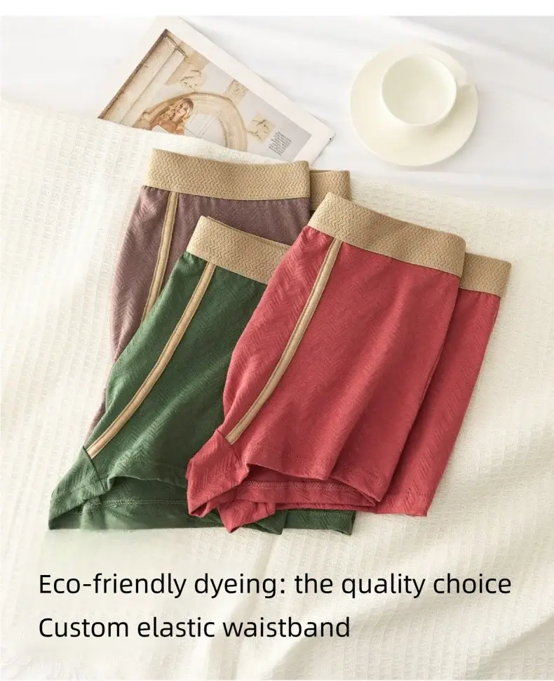 3PC 100% Cotton Men's Underwear Autumn Winter New 10A Antibacterial BoxerShorts Loose Comfortable Men's Quadrangle Underpants — image 6