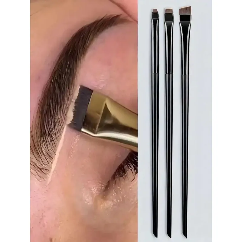 3Pcs/set Blade Eyeliner Brushes Eyebrow Brush Portable Flat Fine Eye Liner Brow Contour Makeup Brush Make Up Tool Wholesale — image 5