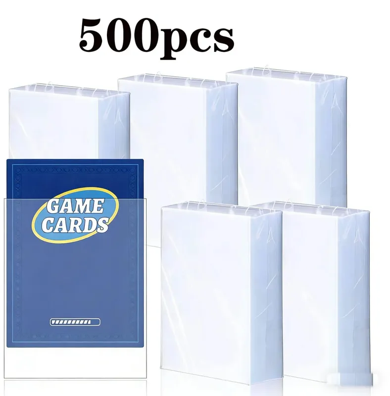 500 Counts Clear Soft Card Sleeve 2,5" x 3,5" Trading collect Sleeve Fit for Standard Baseball Sports MTG Pokemon Game Cards