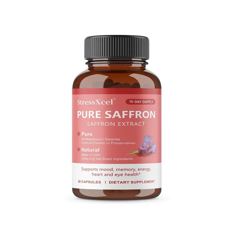 Saffron Supplement Protects Eye Health Improves Dull Skin Tone Promotes Blood Circulation and Boosts Metabolism