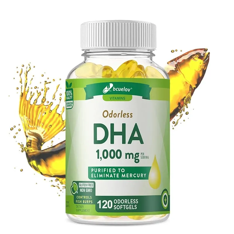 Bcuelov High Potency DHA - Supports Brain Health and Cognitive Function Improves Concentration and Intellectual Thinking