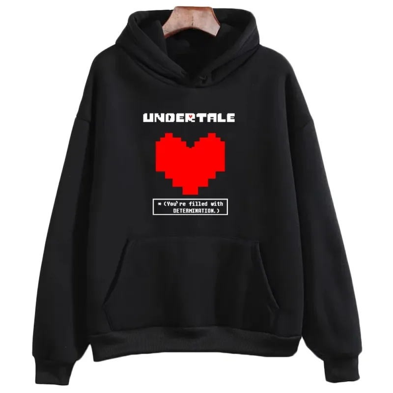 Undertale game: You are full of determination. Printed hoodies for men and women, casual sportswear, autumn and winter hoodies — image 1