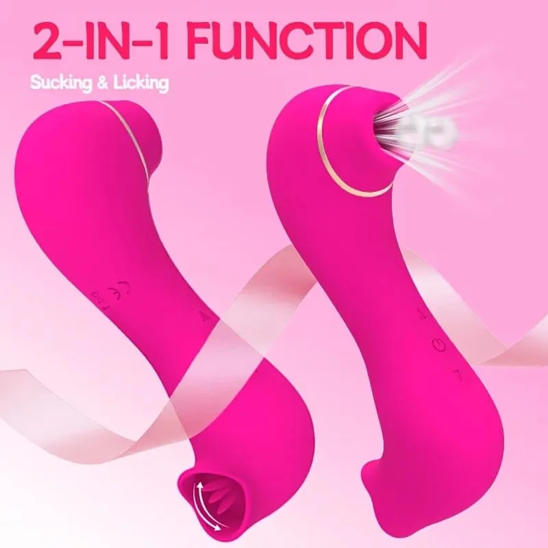 20 Mode Clit Sucker Tongue Licking Vibrator Nipple Clitoris Oral Sex Stimulator G spot Massager Masturbator Erotic Adult Sex Toy — image 2