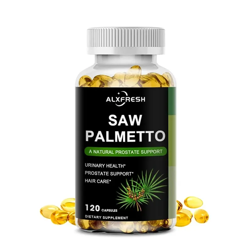 Alxfresh Prostate Health Supplement Natural Saw Palmetto Extract που υποστηρίζει κάψουλες για την ανάπτυξη του προστάτη και της τρίχας για άνδρες και γυναίκες