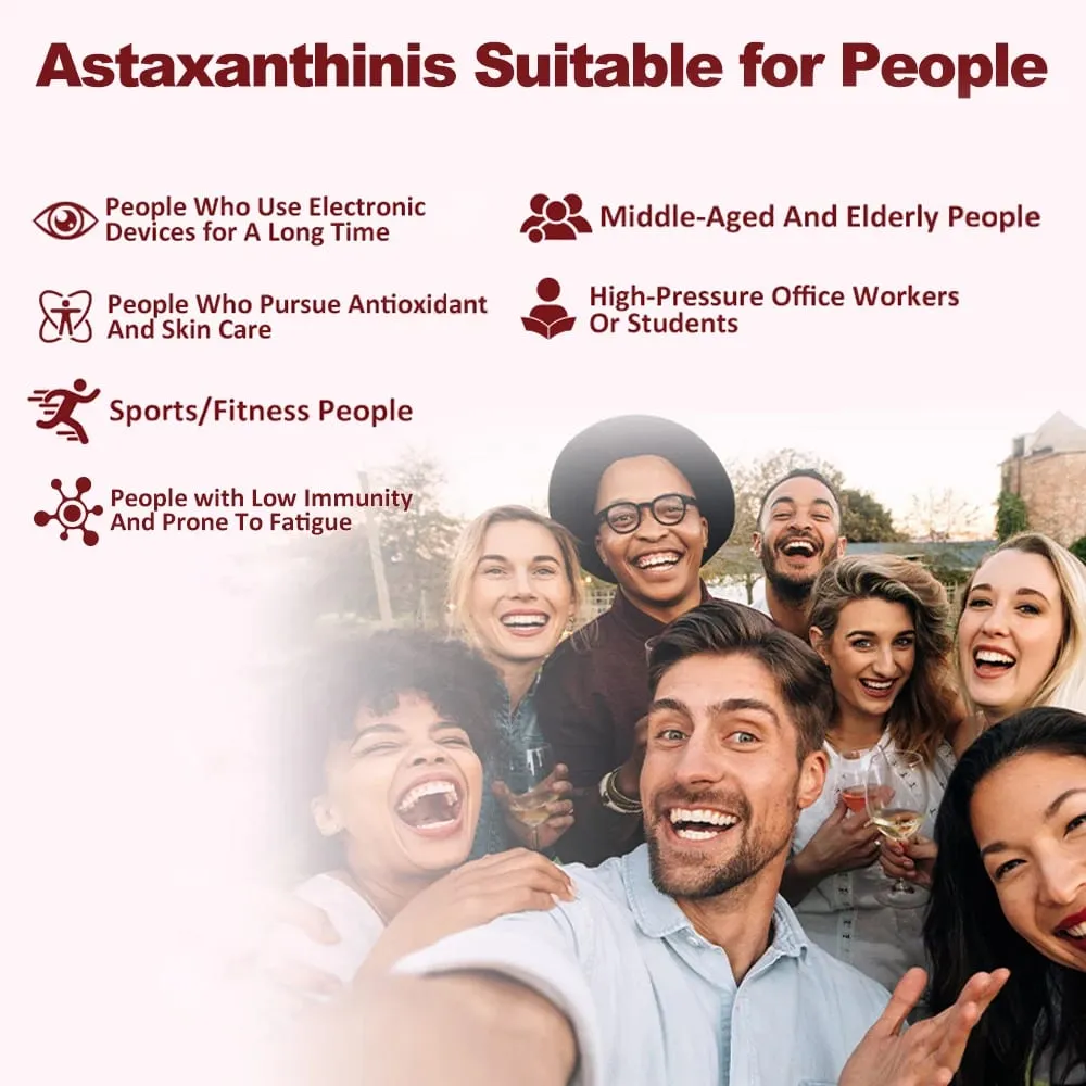Astaxanthin 12mg 120 Softgels Triple Strength Premium Antioxidant Supplements Support Eye Skin Joint & Immune System Health — image 3