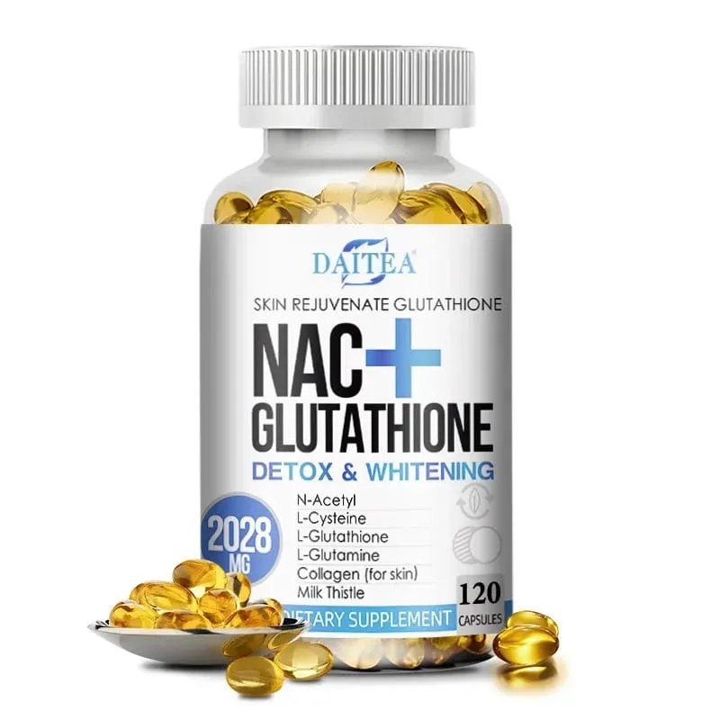 Daitea NAC Supplement - Milk Thistle Glutathione Collagen Capsules - Skin Health & Vitality Detoxification Immune Support — image 9