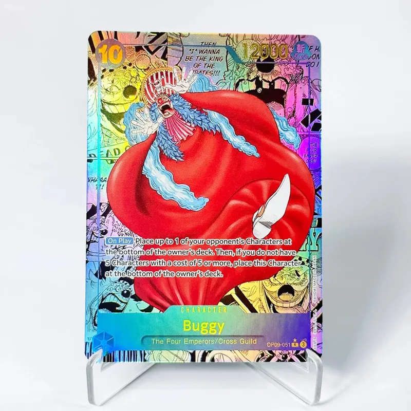 OP09 One Piece Emperors in the New World Curated Deck Luffy Shanks Roger Buggy Zoro Dragon Foil Textured Proxy Cards English