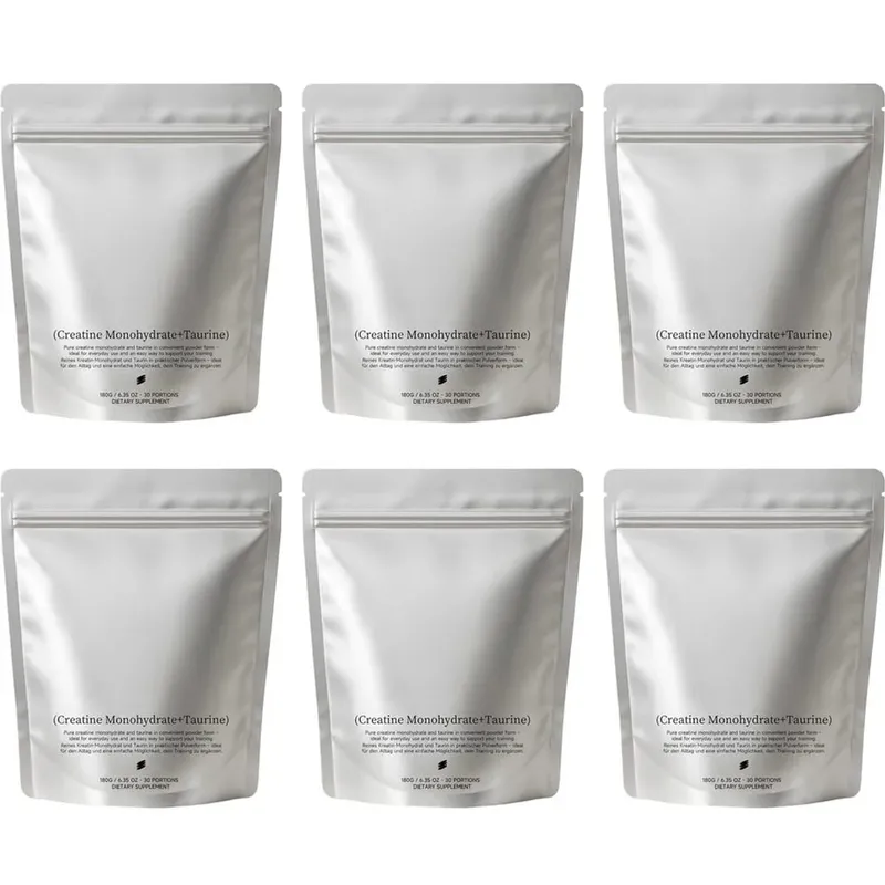 Creatine Monohydrate + Taurine Powder for Daily Sports Physical State Support Fine Quick Dissolving Mix 180g (30 Portions)
