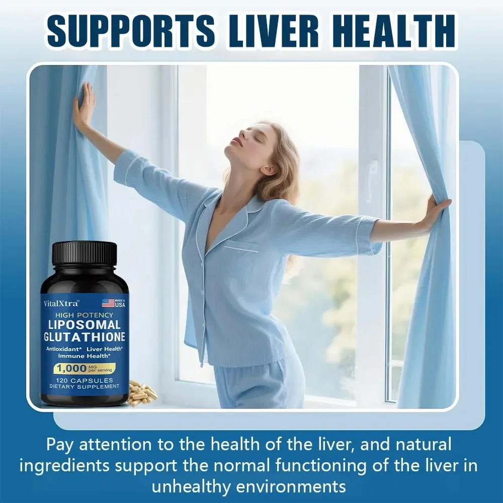 Liposome Glutathione Supports The Immune System and Cardiovascular Health Promotes Brain Health Liver Health
