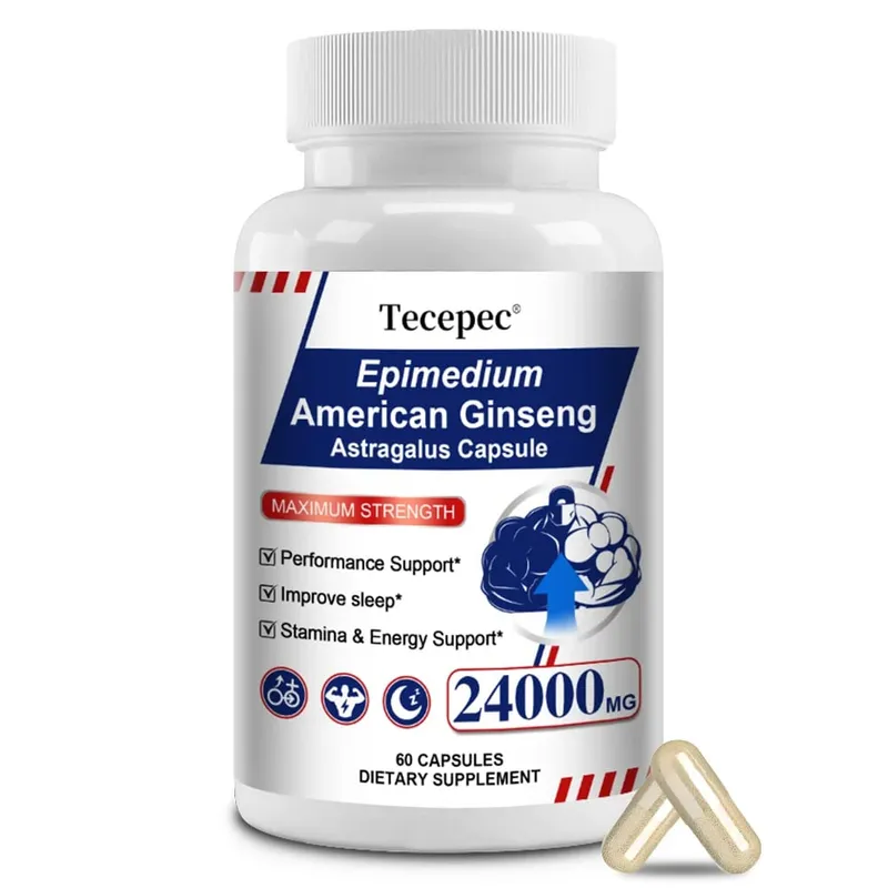 Ginseng & Astragalus Capsules Supports Strength Endurance & Energy Promotes Sleep Natural Immune Support 30/60/120 Capsules — image 9