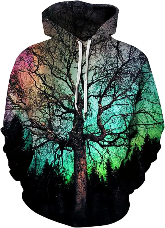 Mens Graphic Hoodies Unisex Novelty Print Hoodie, 3D Pattern Pullover Sweatshirt With Pocket, Long Sleeve Warm Graphic Hoodie Me — image 15