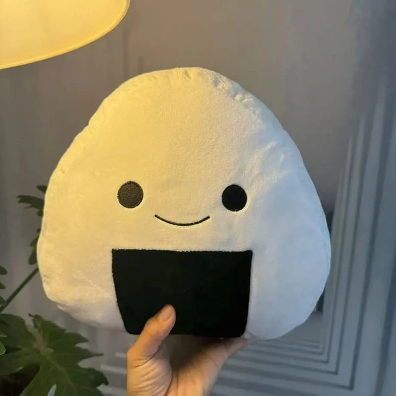 10/30cm White Sushi Plush Pillow Stuffed Kawaii Humanoid Food Snack Cushion Back Head Support Plushie Decor Gift