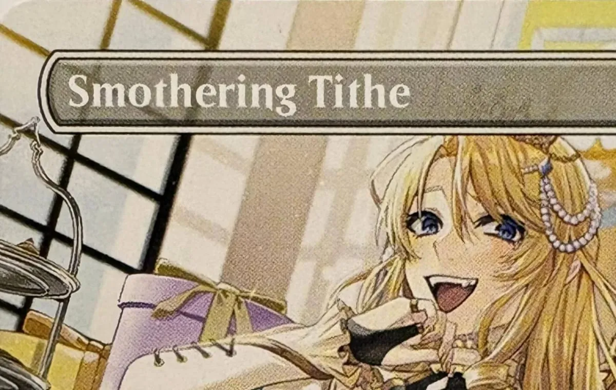 LK7 Commander's Plate Drannith Magistrate Esper Sentinel Smothering Tithe High-Quality TCG Proxy Cards (Black-Core)