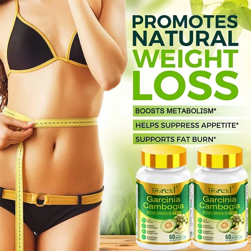 Garcinia Cambogia Supplements | Powerful Formula Flat Tummy | Pills to Lower Belly | Fight Weight Capsules for the Body — image 2