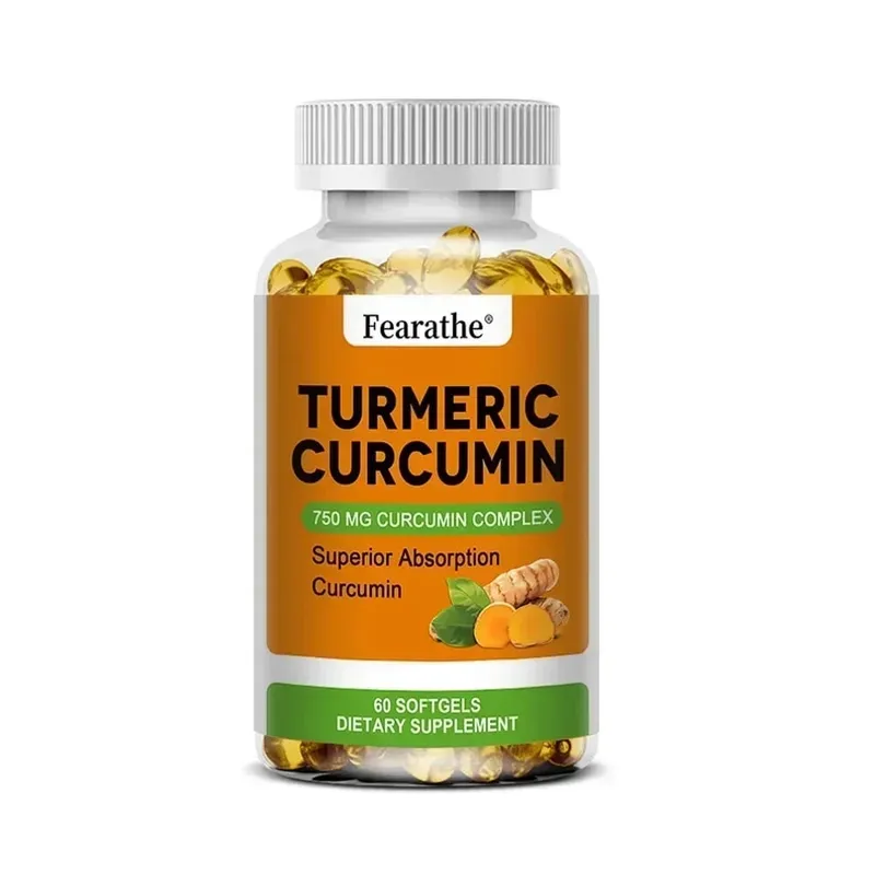 Organic Turmeric Curcumin Capsules Natural Antioxidant Herbal Supplement for Joint Bone Brain Cardiovascular & Body Wellness — image 8