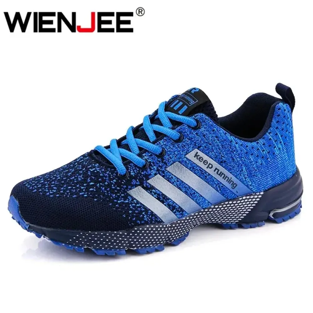 New Men's Sneakers Mesh Surface Spring Summer Breathable Casual Sports Shoes Flat Vulcanized Couple Running Big Size — image 3