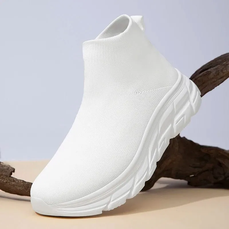 Summer Men Running Walking Sock Shoes Boots Casual Sneakers Plush Warm Shoes Sport Shoes Lightweight Men Sneakers Casual Shoes — image 5