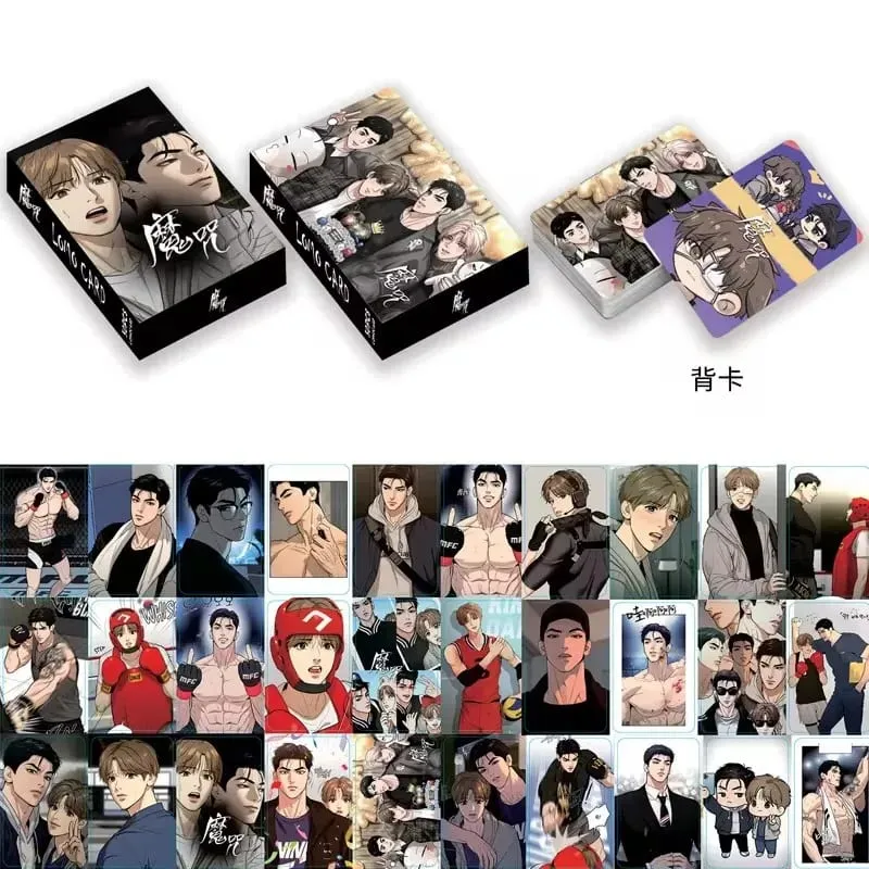 Set Hadiah Cosplay Karakter Komik Kartu Foto HD Kartu Lomo Laser Manwha Korea 30 Buah/Set