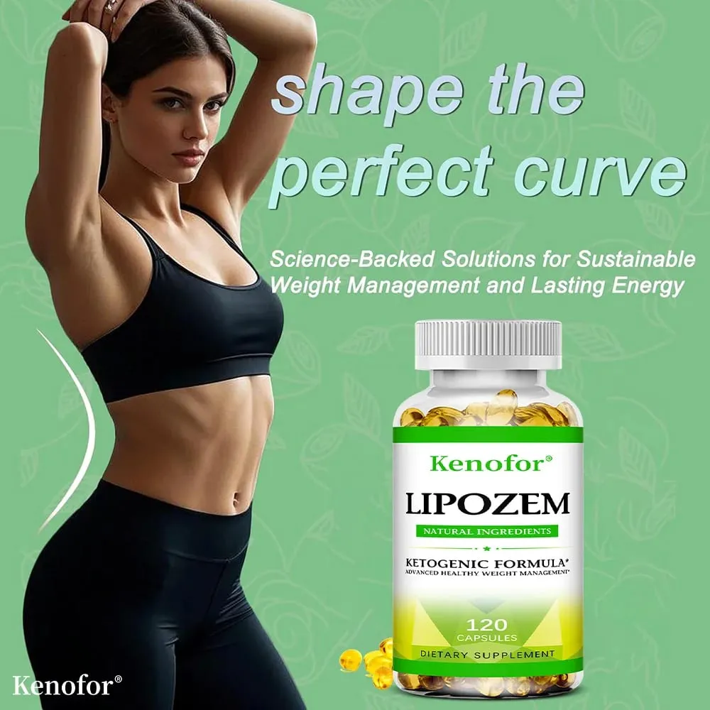 Natural Lipozem Capsules - Digestive Health Appetite Suppression Metabolism Weight Management