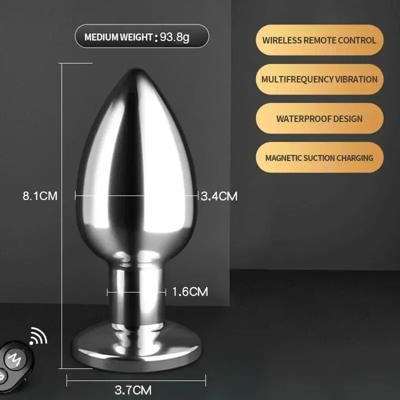 Electroshock Anal Vibrator Microcurrent Stimulation Remote Vibrating Butt Plug Prostate Massager Adult Women Men Anal Sex Toys — image 8