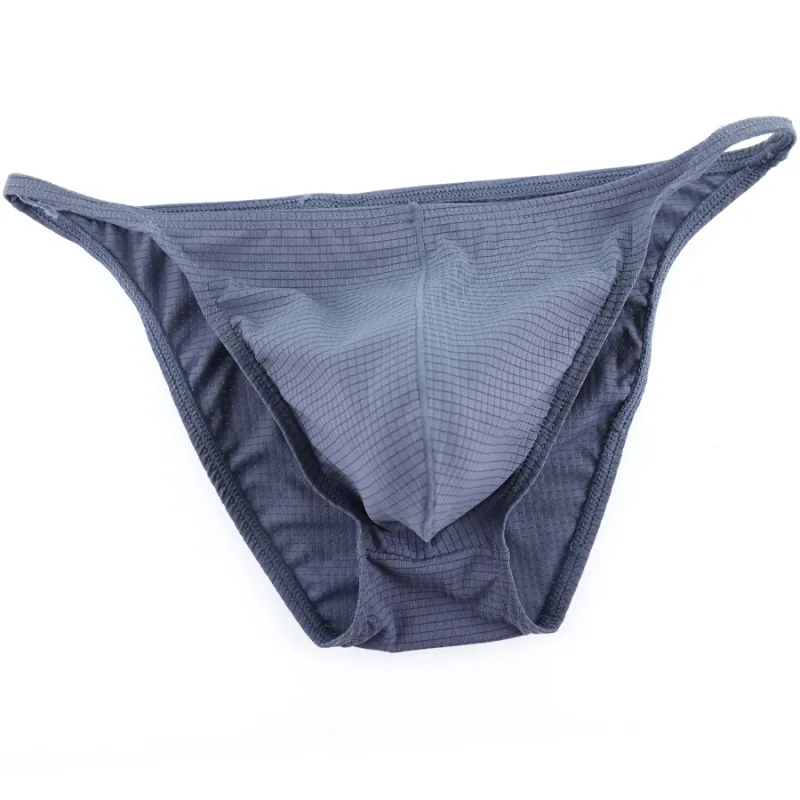 Cuecas de biquíni masculinas, roupa íntima sexy, calcinha gay, confortável, bolsa para pênis, slip hombre, cuecas masculinas, malha de nylon, secagem rápida, ht116