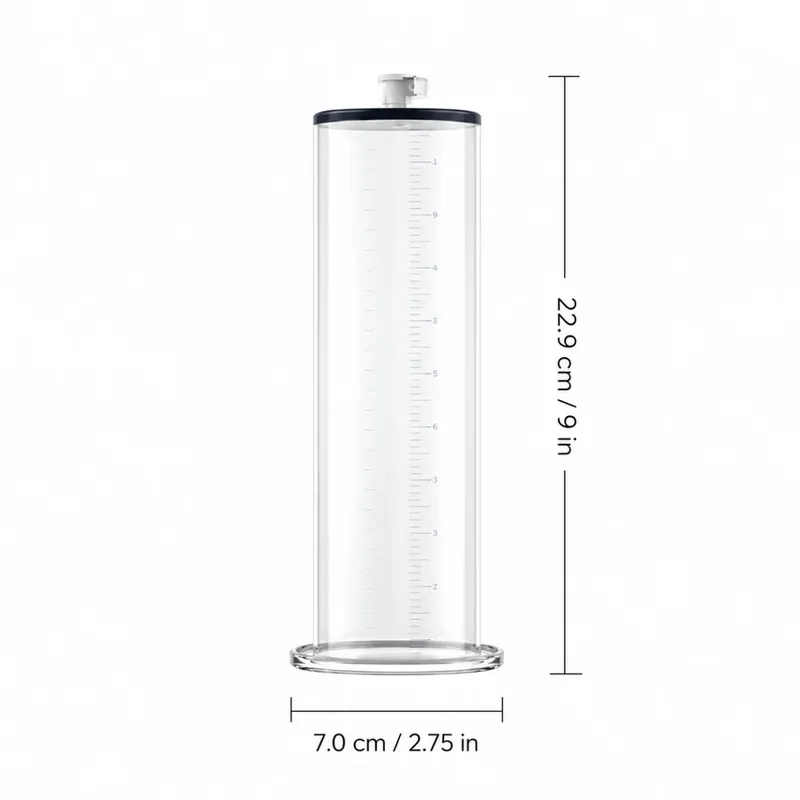Manual Acrylic Penis Pump for Men with Pressure Gauge Clear Cylinders Vacuum Enlargement Masturbation Trainer Adult Sex Toy Set — image 15