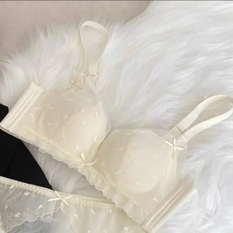 Pure Desire Breeze Push Up Bra Wireless for Small Bust Anti Sagging Breathable Comfort Lift Support AB Cup Women S-XL MOYISU
