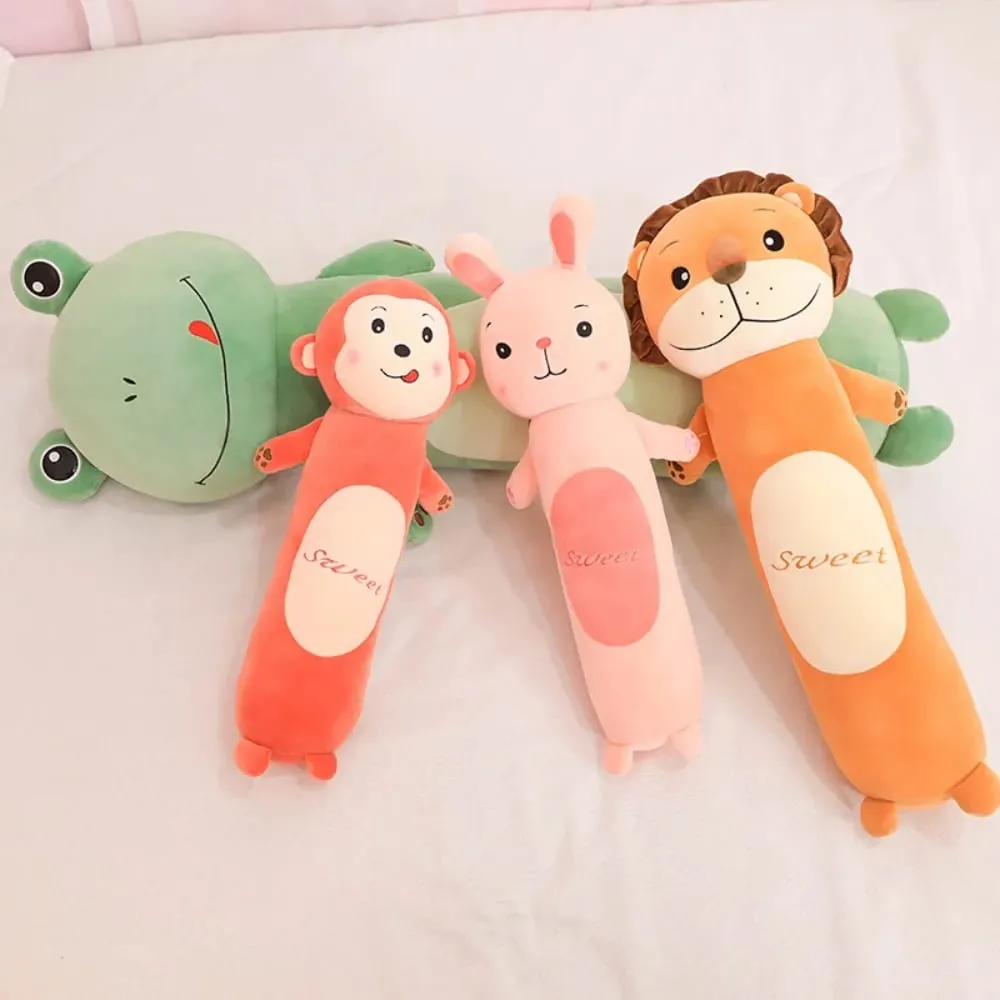 Soft 50/70cm Cute Bantal Monkey Cat Animal Bolsters Lion Rabbit Peluk Pillow Home — image 2