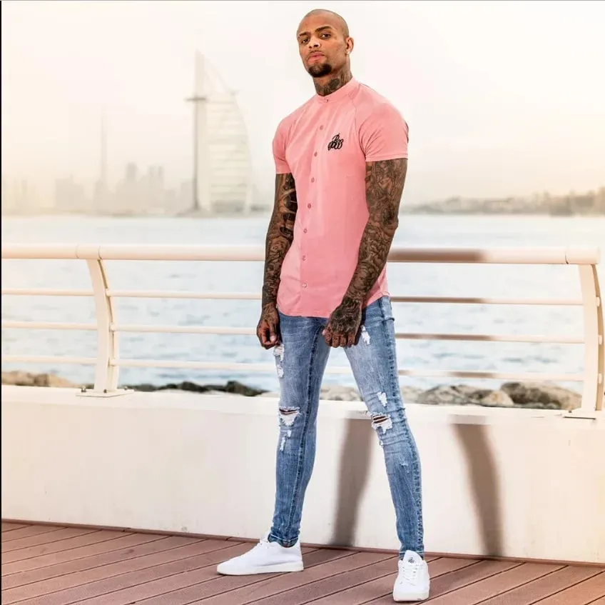 Denim Pant Men Jeans Vintage Pencil Pants High Waist Distressed Washed Hole Sheath Trousers Y2k Streetwear Casual 2026 Spring — image 9