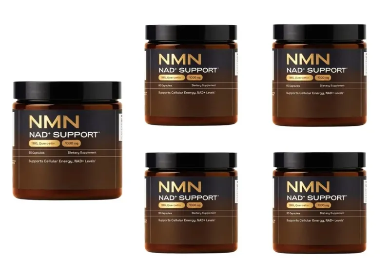 NMN Capsule 1000mg Serving 4-in-1 NAD Supplement with Quercetin Resveratrol Supports Brain Energy NAD+ Level 60 Capsules — image 11