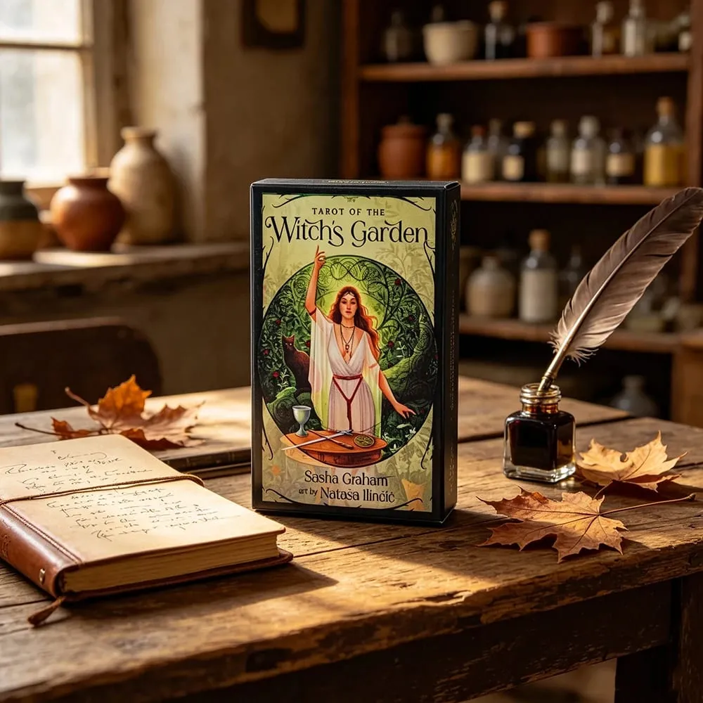 Tarot of the Witch's Garden 78 Cards English Version Divination Meditation Board Games Cards Game for Beginners & Collector