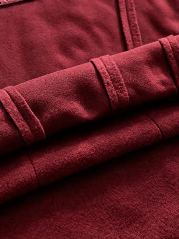 Striped solidcolor mens hooded sweatshirt with fleece forwarmth. Fashionable street casual loosefitting casual sweater with hood