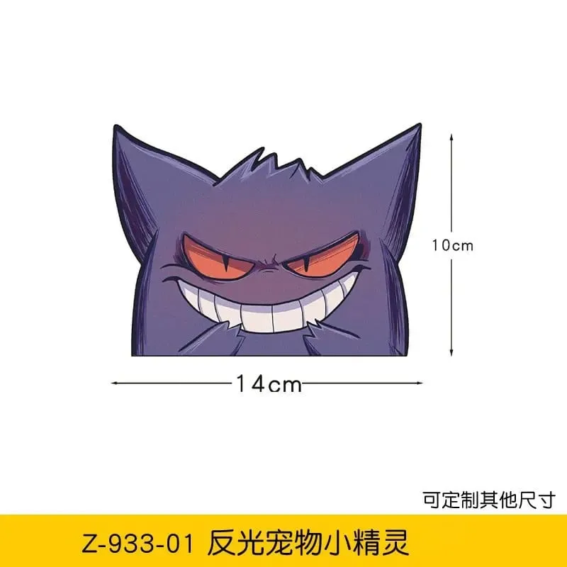 20 stile Pokemon bilklistermærker Anime figur Pikachu Gengar Eevee Charmander Sød tegneseriedukke Kreativt klistermærke Fødselsdagsgaver