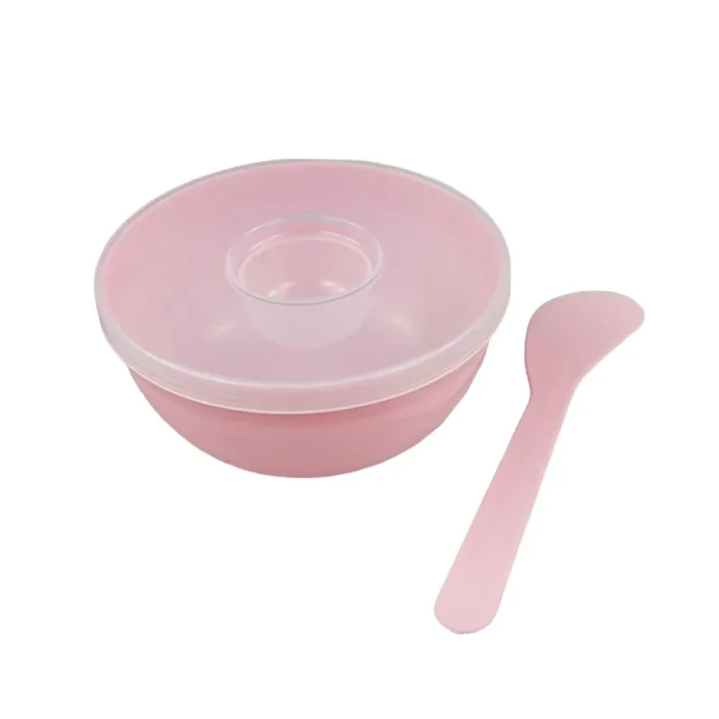 Arcmaszk keverőtál szett DIY arcmaszk keverőeszköz szilikon maszkos tálka sminkecsetek spatula szépség bőrápolás szépség egészség — image 9