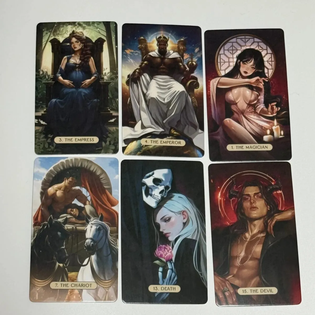 The Love and Lust Tarot Modern Art Style 10.3*6cm 78-Card Deck for Passion Intimacy & Soulful Love Readings -