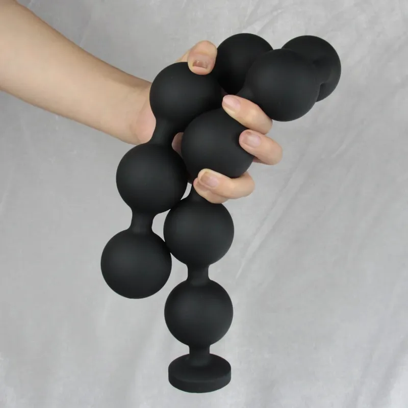 Silicone Anal Beads Dilator Huge Annals Balls Ass Anus But Butt Plug Anal Plug Buttplug Analsex Long Anal Sex Toys for Men Women — image 8