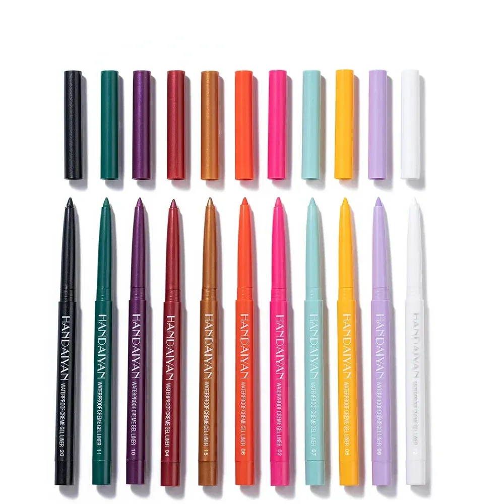1PC Glitter Shine Eyeliner Gel Pencil Sexy Colorful Long-Lasting Shimmer Makeup Matte Colored Eye Liner Cream Pen Cosmetic Tool