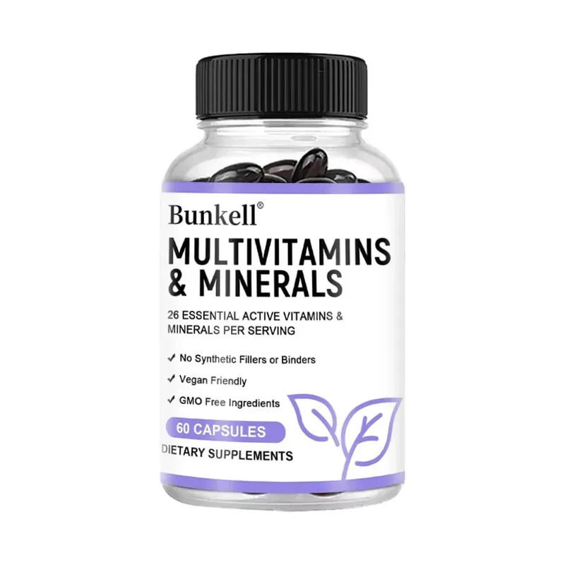 Multivitamin and Minerals - Daily Supplement Antioxidants Skin Repair Liver Health Maintenance Energy Boost 120 Capsules — image 7