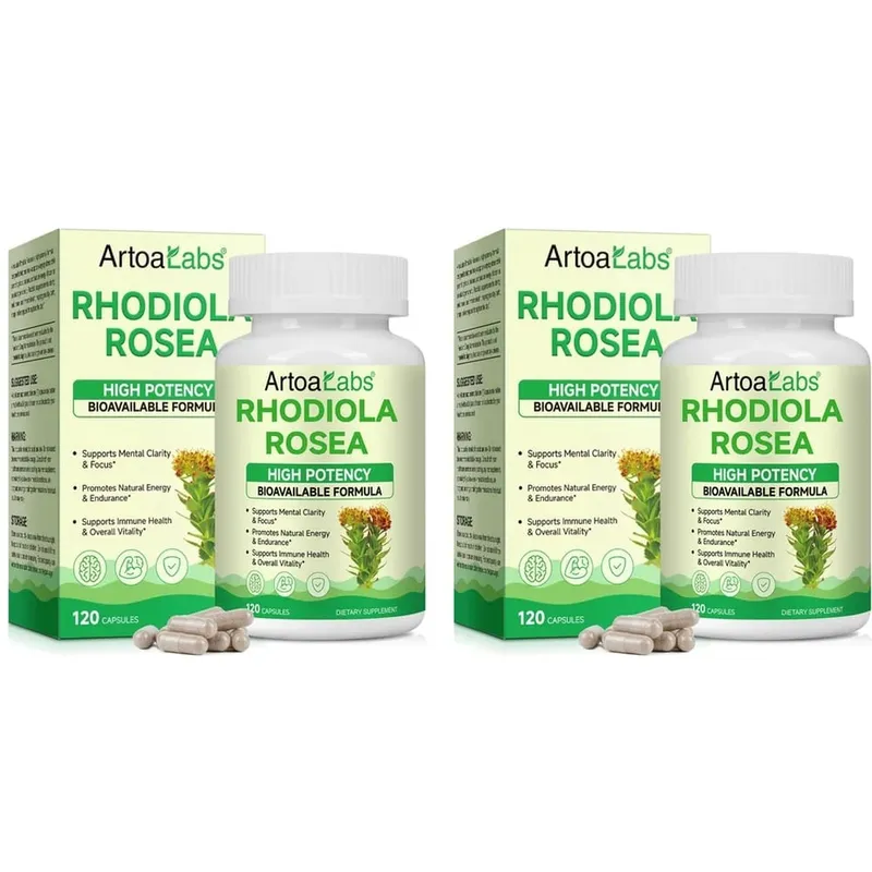 Rhodiola Rosea Capsules High Potency Formula Supports Mental Clarity & Focus Energy & Endurance Immune Health & Vitality 120 Ct — image 9