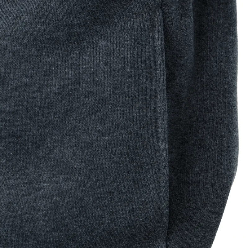Autumn winter men's solid color hooded top Long sleeve side zipper design hoodie — image 4