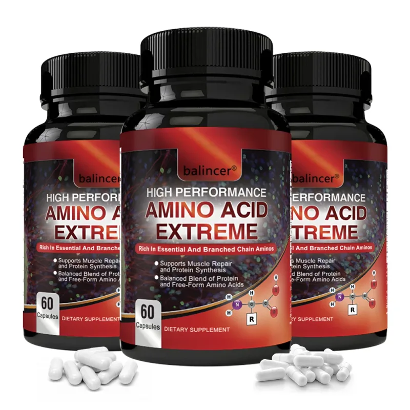 Amino Acid - High Performance Branch Chain Amino Acid Formula 120 Capsules - Muscle Building Post Workout Supplement — image 9