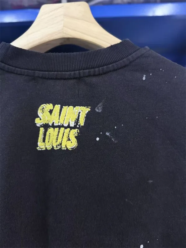 Autumn Winter New Saint Graffiti Print Vintage Washed High Street Casual Loose Cotton Versatile Hoodie Trendy Sports Top Men — image 29