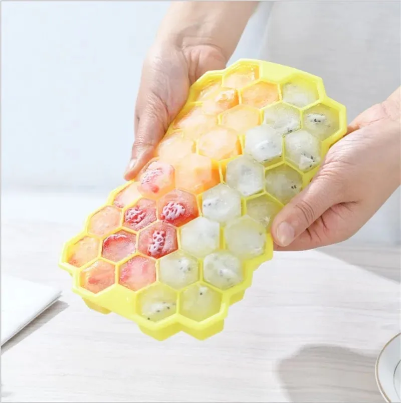 4/2/1PCS Acuan Kiub Ais Silikon 148 Kiub Dulang Ais Berkapasiti Besar Pembuat Ais Gred Makanan Bebas BPA Pembuat Ais Boleh Digunakan Semula dengan Penutup