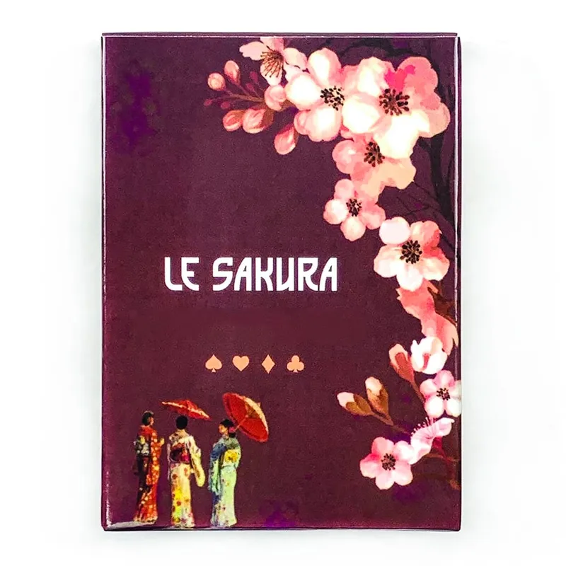 Nuovo gioco di carte Le Sakura 36 carte Cherry Blossoms elegante e compatto include una guida ideale per le pratiche spirituali di viaggio