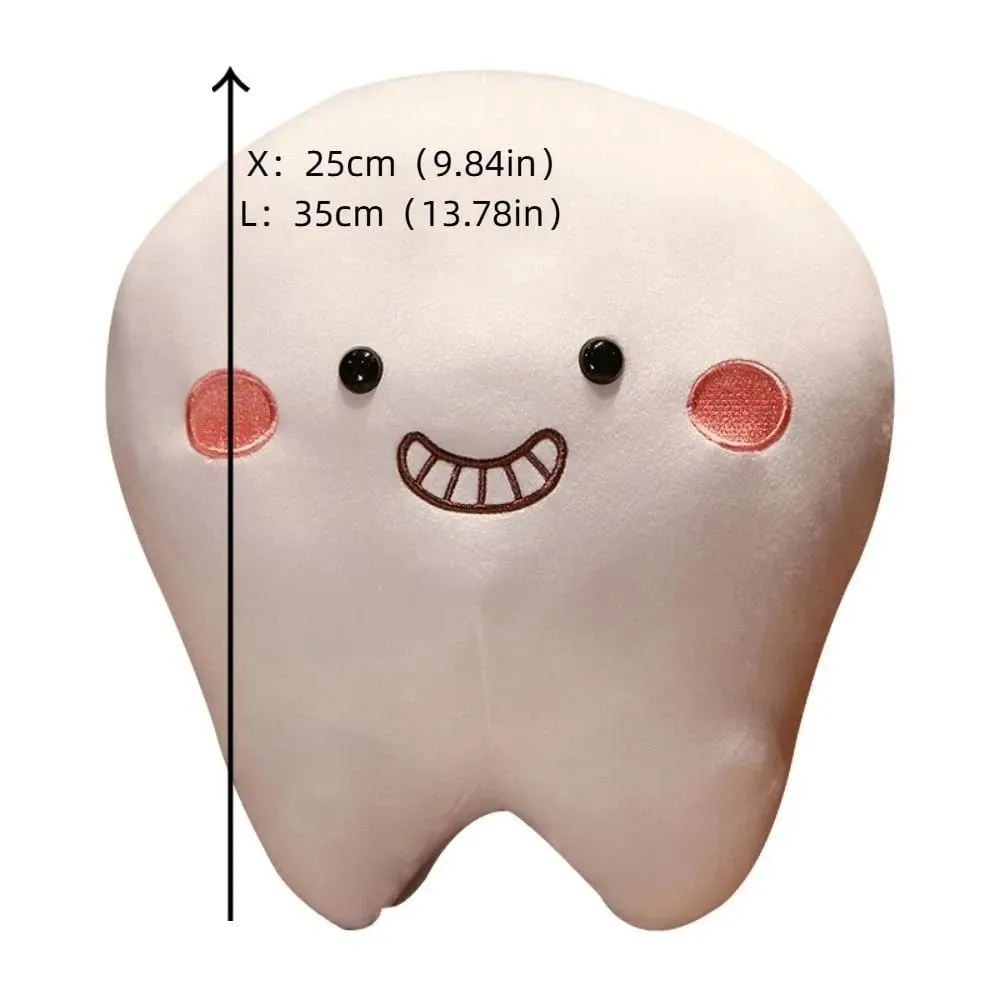 Soft Pillow Tooth Plush Toys Creative Cushion Children Gits Teeth Stuffed Pillow Cartoon Design Oral Teeth Throw Pillow
